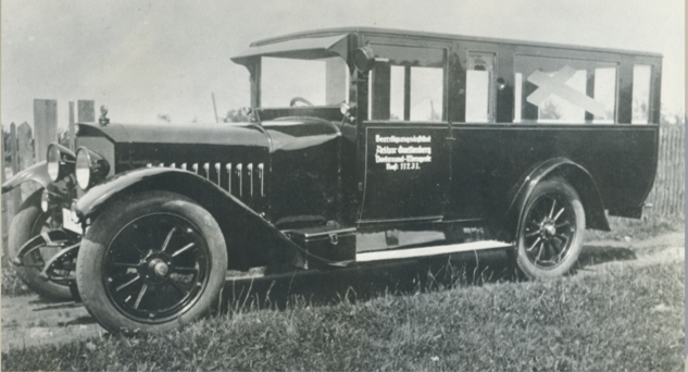 Historisches Foto aus der Firmengeschichte von Quellenberg Bestattungen