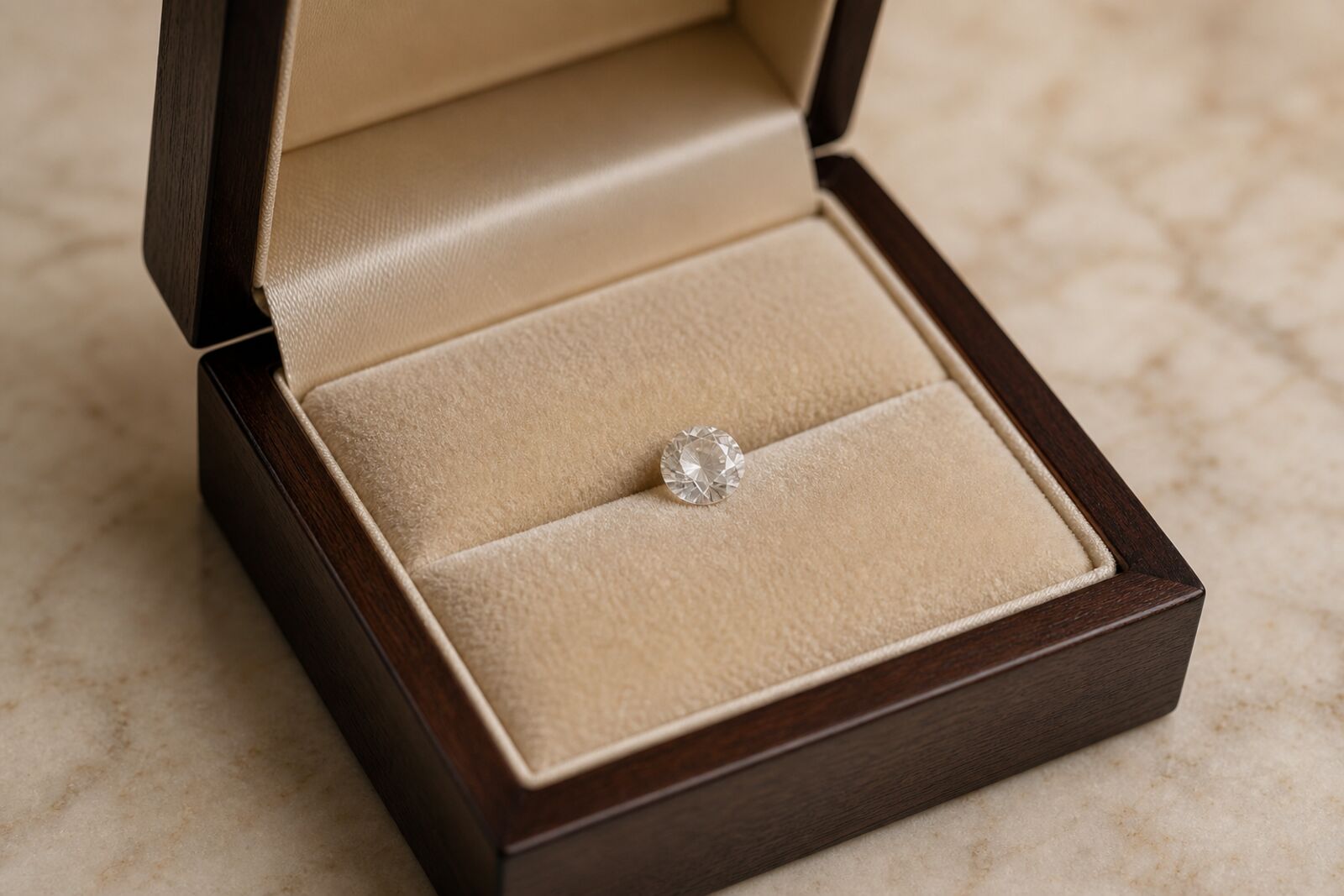 Diamant- & Sonderbestattungen – Erinnerungsdiamant in Schatulle